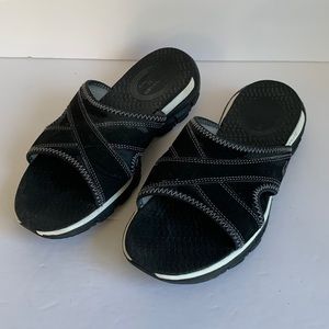 Skechers Shape-ups Flip Flop Sandals Black 8